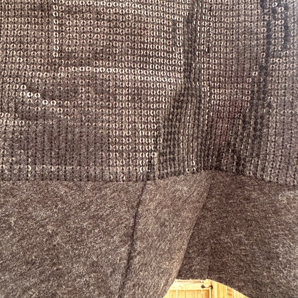 J. Crew Sequined Embellished Charcoal Sleeveless Henley Tank Top Blouse … - Picture 10 of 15